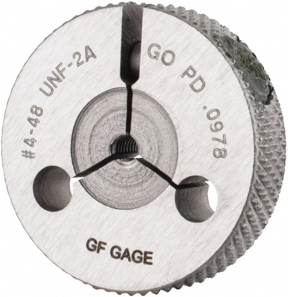 GF Gage R0112482AGK Threaded Ring Gage: #4-48 Thread, UNF, Class 2A, Go Image