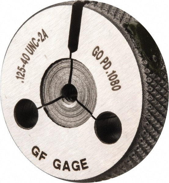 GF Gage R0125402AGK Threaded Ring Gage: #5-40 Thread, UNC, Class 2A, Go Image