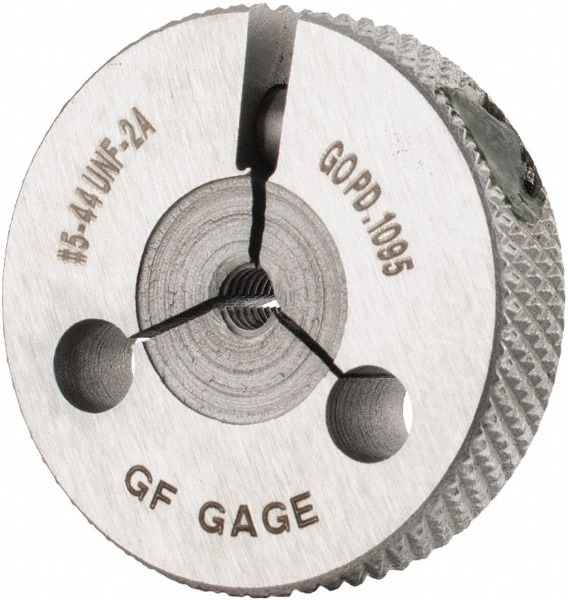 GF Gage R0125442AGK Threaded Ring Gage: #5-44 Thread, UNF, Class 2A, Go Image