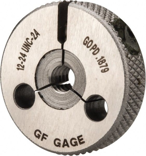 GF Gage R0216242AGK Threaded Ring Gage: #12-24 Thread, Class 2A, Go Image