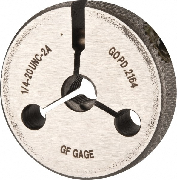 GF Gage R0250202AGK Threaded Ring Gage: 1/4-20 Thread, UNC, Class 2A, Go Image