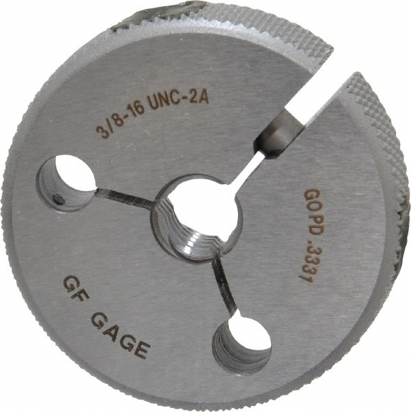 GF Gage R0375162AGK Threaded Ring Gage: 3/8-16 Thread, UNC, Class 2A, Go Image