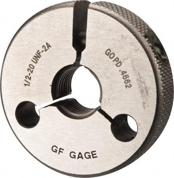 GF Gage R0500202AGK Threaded Ring Gage: 1/2-20 Thread, UNF, Class 2A, Go Image