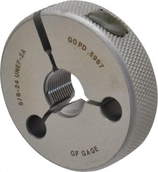 GF Gage R0625242AGK Threaded Ring Gage: 5/8-24 Thread, UNEF, Class 2A, Go Image