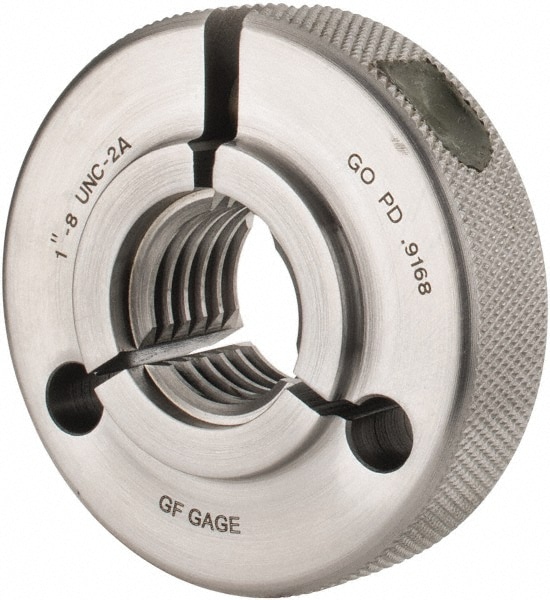 GF Gage R1000082AGK Threaded Ring Gage: 1-8 Thread, UNC, Class 2A, Go Image