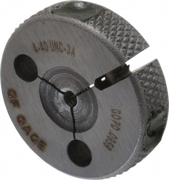 GF Gage R0112403AGK Threaded Ring Gage: #4-40 Thread, UNC, Class 3A, Go Image