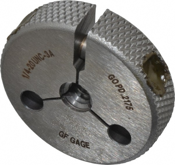 GF Gage R0250203AGK Threaded Ring Gage: 1/4-20 Thread, UNC, Class 3A, Go Image