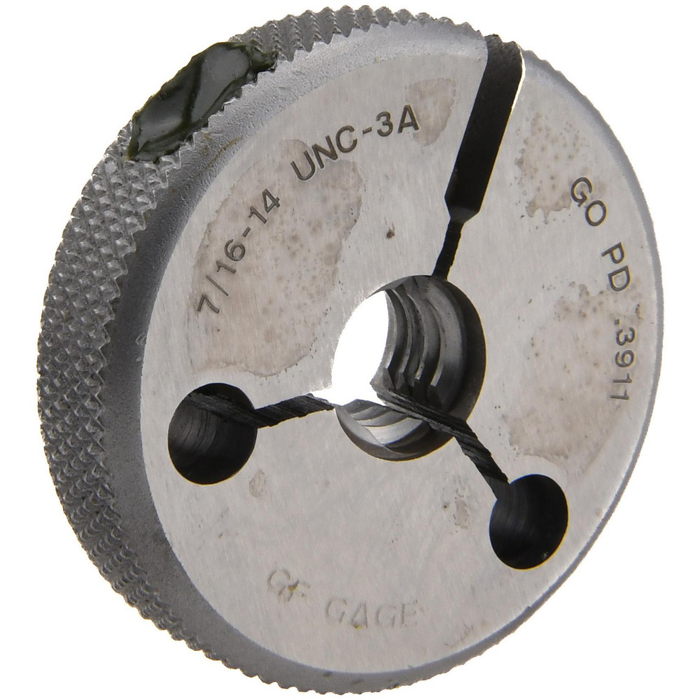 MSC Industrial  GF Gage Threaded Ring Gage 71614 Thread UNC Class 3A Go  Class 3A  Part R0437143AGK