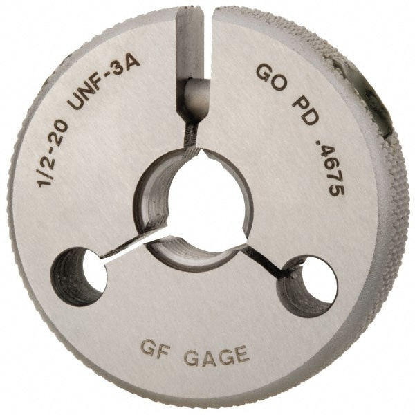 GF Gage R0500203AGK Threaded Ring Gage: 1/2-20 Thread, UNF, Class 3A, Go Image