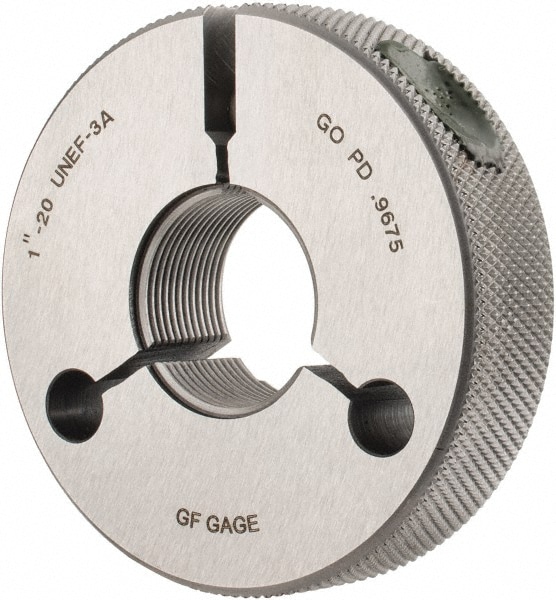 GF Gage R1000203AGK Threaded Ring Gage: 1-20 Thread, UNEF, Class 3A, Go Image