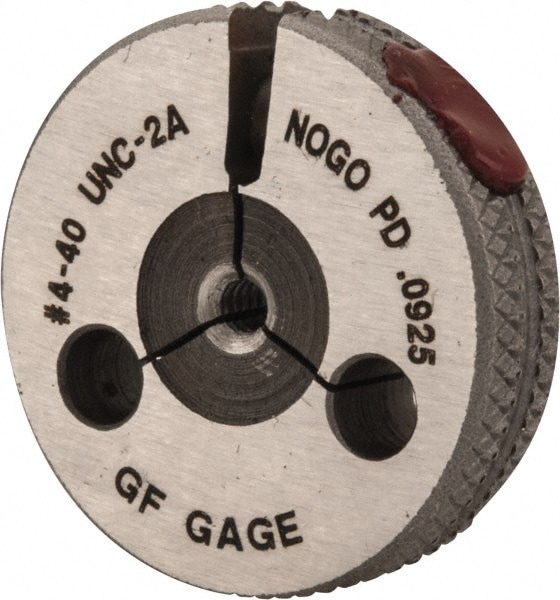 GF Gage R0112402ANK Threaded Ring Gage: #4-40 Thread, UNC, Class 2A, No Go Image