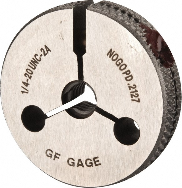 GF Gage R0250202ANK Threaded Ring Gage: 1/4-20 Thread, UNC, Class 2A, No Go Image