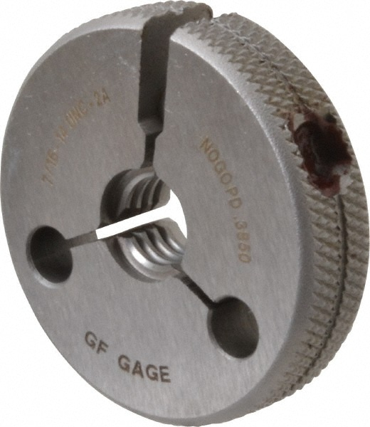 GF Gage R0437142ANK Threaded Ring Gage: 7/16-14 Thread, UNC, Class 2A, No Go Image