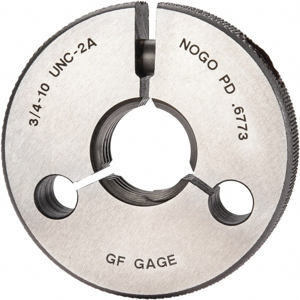 GF Gage R0750102ANK Threaded Ring Gage: 3/4-10 Thread, Class 2A, No Go Image