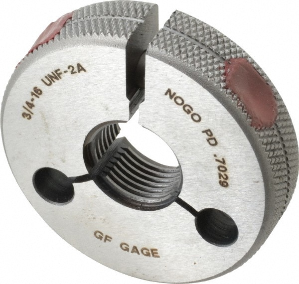 GF Gage R0750162ANK Threaded Ring Gage: 3/4-16 Thread, UNF, Class 2A, No Go Image