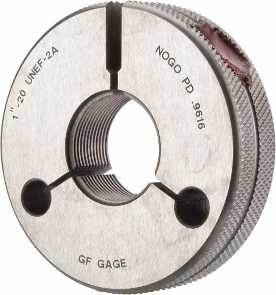 GF Gage R1000202ANK Threaded Ring Gage: 1-20 Thread, UNEF, Class 2A, No Go Image