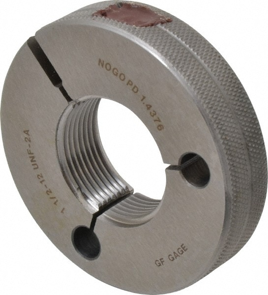 GF Gage R1500122ANK Threaded Ring Gage: 1-1/2-12 Thread, UNF, Class 2A, No Go Image