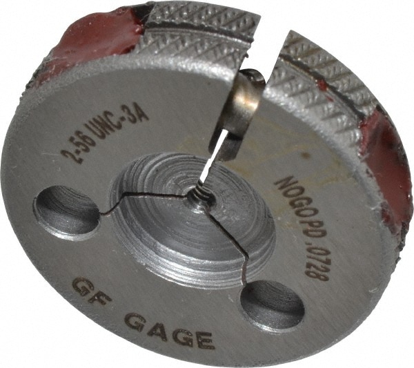 GF Gage R0086563ANK Threaded Ring Gage: #2-56 Thread, UNC, Class 3A, No Go Image