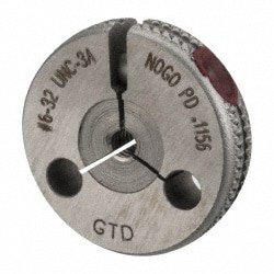 GF Gage R0138323ANK Threaded Ring Gage: #6-32 Thread, UNC, Class 3A, No Go Image