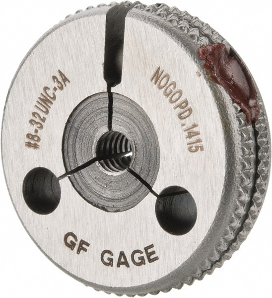 GF Gage R0164323ANK Threaded Ring Gage: #8-32 Thread, Class 3A, No Go Image