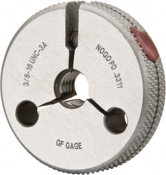 GF Gage R0375163ANK Threaded Ring Gage: 3/8-16 Thread, Class 3A, No Go Image