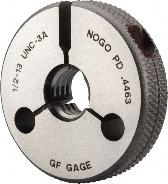 GF Gage R0500133ANK Threaded Ring Gage: 1/2-13 Thread, Class 3A, No Go Image