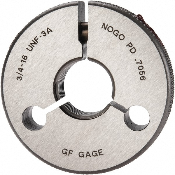 GF Gage R0750163ANK Threaded Ring Gage: 3/4-16 Thread, UNF, Class 3A, No Go Image