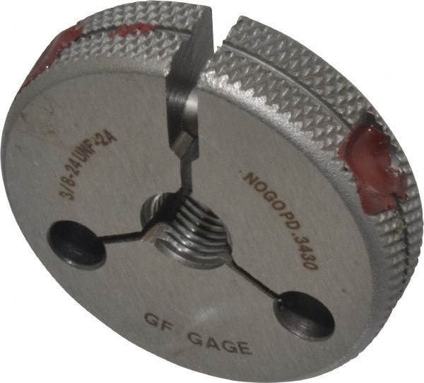 GF Gage R0375242AS Threaded Ring Gage: 3/8-24 Thread, UNF, Class 2A, Go & No Go Image