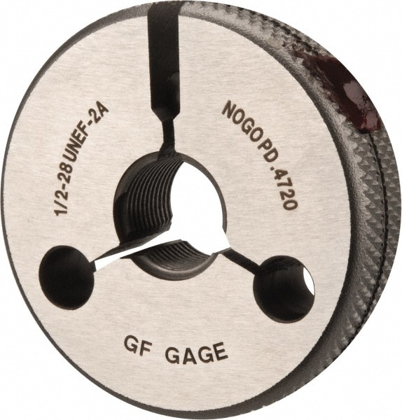 GF Gage R0500282AS Threaded Ring Gage: 1/2-28 Thread, UNEF, Class 2A, Go & No Go Image