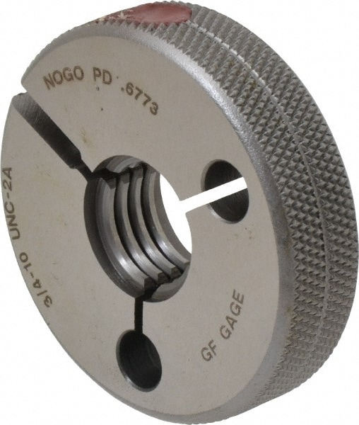 GF Gage R0750102AS Threaded Ring Gage: 3/4-10 Thread, UNC, Class 2A, Go & No Go Image