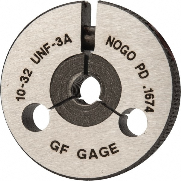 GF Gage R0190323AS Threaded Ring Gage: #10-32 Thread, UNF, Class 3A, Go & No Go Image