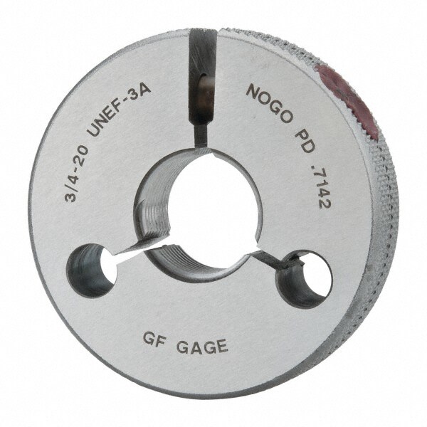 GF Gage R0750203AS Threaded Ring Gage: 3/4-20 Thread, UNEF, Class 3A, Go & No Go Image