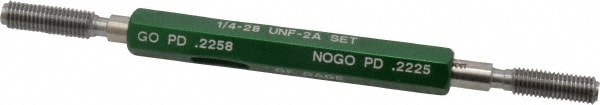 GF Gage S0250282AS Truncated Taperlock Gage: 1/4-28 UNF, Go & No Go Image