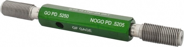 GF Gage S0562182AS Truncated Taperlock Gage: 9/16-18 UNF, Go & No Go Image