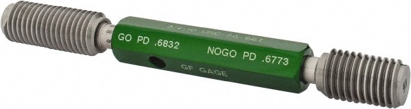 GF Gage S0750102AS Truncated Taperlock Gage: 3/4-10 UNC, Go & No Go Image