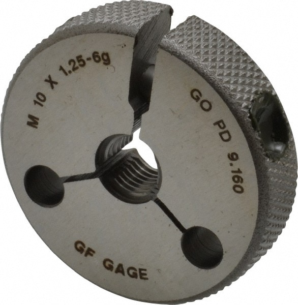 GF Gage R1001256GGK Threaded Ring Gage: M10 x 1.25 Thread, Metric, Class 6G, Go Image