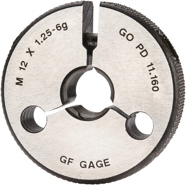GF Gage R1201256GGK Threaded Ring Gage: M12 x 1.25 Thread, Metric, Class 6G, Go 