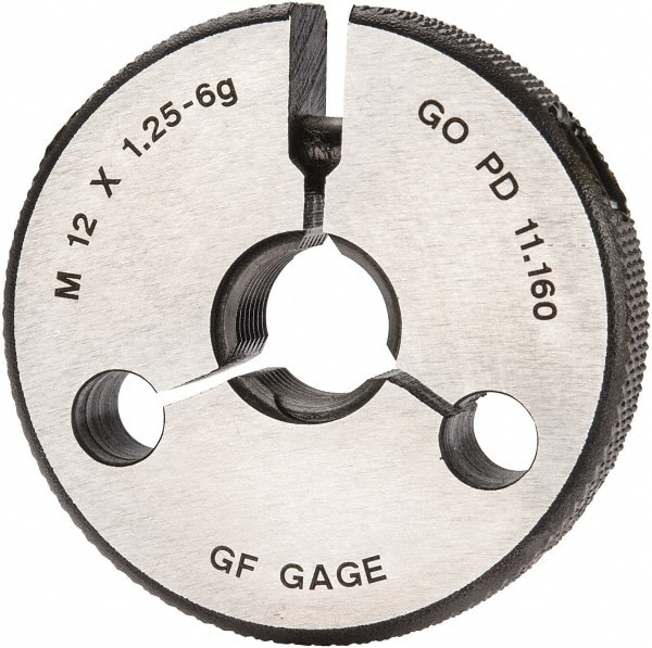 GF Gage R1201256GGK Threaded Ring Gage: M12 x 1.25 Thread, Metric, Class 6G, Go Image