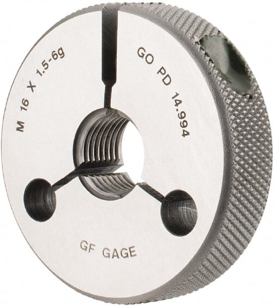 GF Gage R1601506GGK Threaded Ring Gage: M16 x 1.50 Thread, Metric, Class 6G, Go 