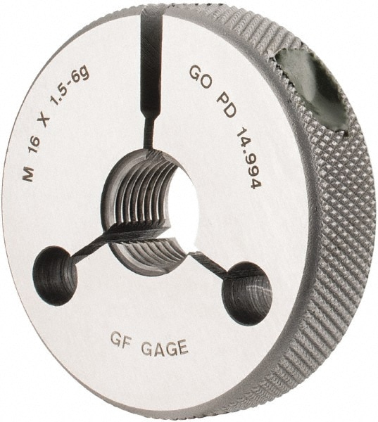 GF Gage R1601506GGK Threaded Ring Gage: M16 x 1.50 Thread, Metric, Class 6G, Go Image