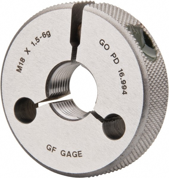 GF Gage R1801506GGK Threaded Ring Gage: M18 x 1.50 Thread, Metric, Class 6G, Go Image