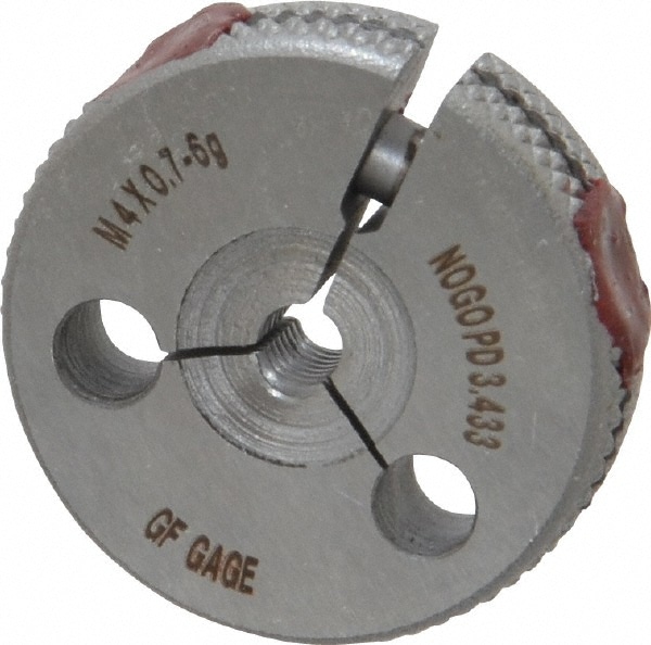 GF Gage R0400706GNK Threaded Ring Gage: M4 x 0.70 Thread, Metric, Class 6G, No Go Image