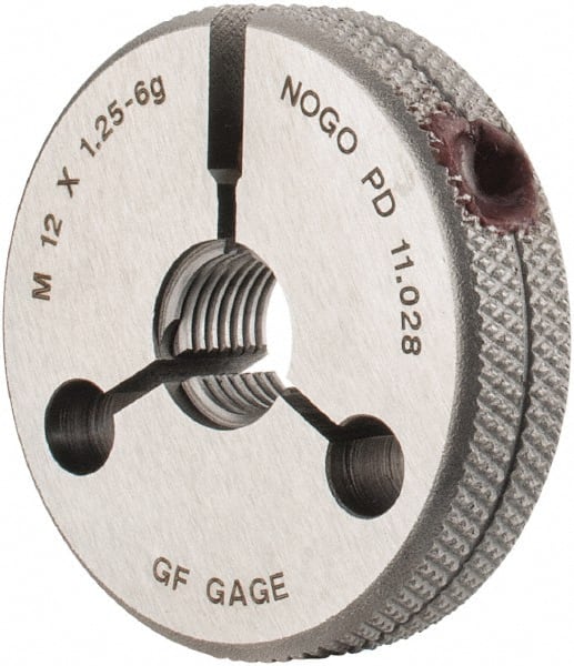 GF Gage R1201256GNK Threaded Ring Gage: M12 x 1.25 Thread, Class 6G, No Go 