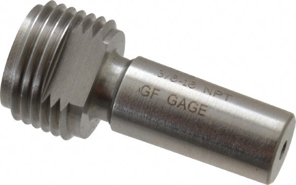 GF Gage P037518NK Pipe Thread Plug Gage: Tapered, 3/8-18, Class L-1, Single End 