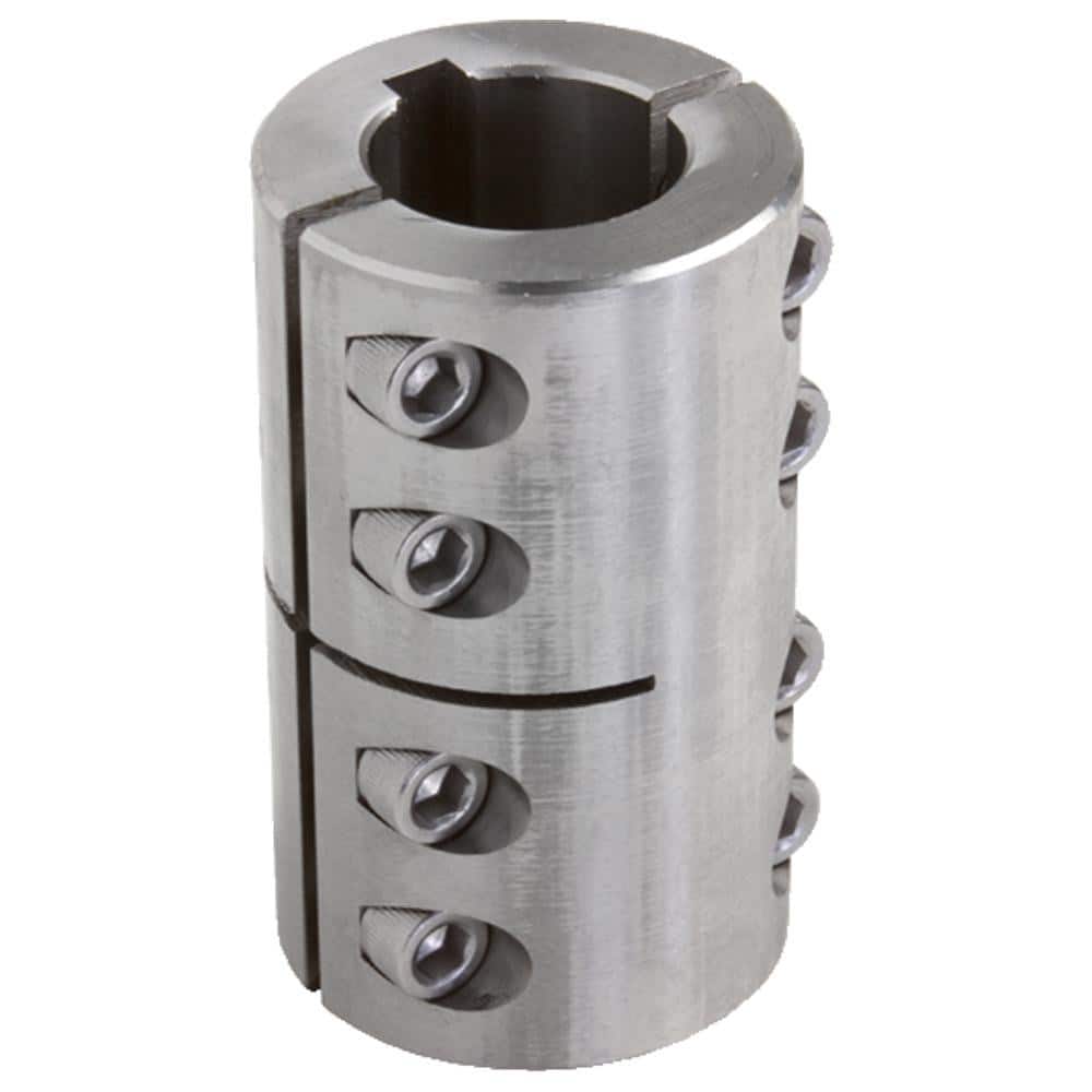 Climax Metal Products 2ISCC037-025SKW 3/8" Inside x 7/8" Outside Diam, Two Piece Rigid Coupling with Keyway 