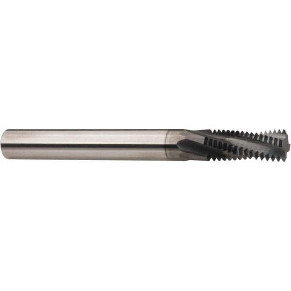 Niagara Cutter 17004525 Helical Flute Thread Mill: Internal & External, 3 Flute, 3/16" Shank Dia, Solid Carbide 