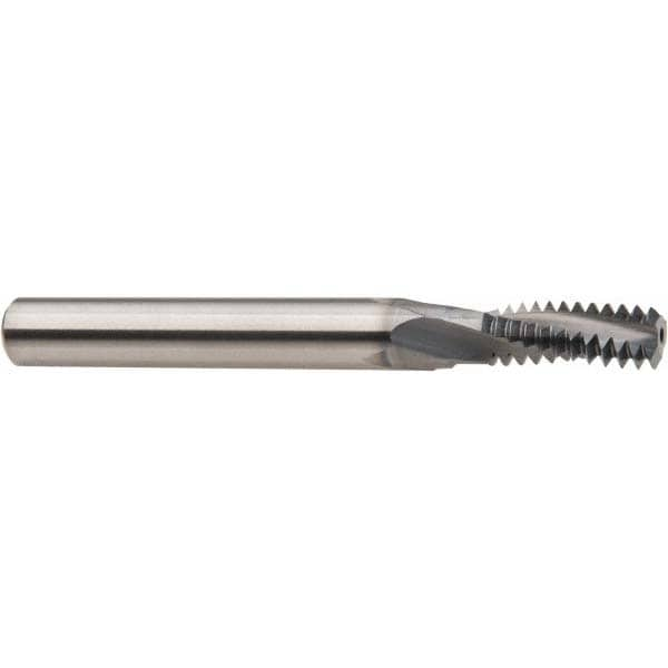 Niagara Cutter 17000443 Helical Flute Thread Mill: 5/8-11, Internal & External, 4 Flute, 1/2" Shank Dia, Solid Carbide 