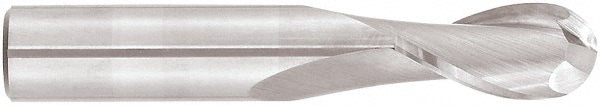 Niagara Cutter 17001312 Ball End Mill: 0.75" Dia, 3" LOC, 2 Flute, Solid Carbide 