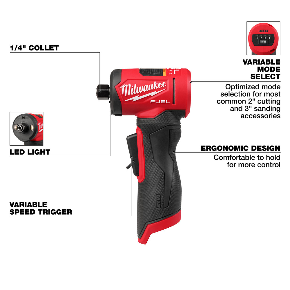 Milwaukee Tool - Cordless Die Grinders: Voltage: 12.00; No-Load
