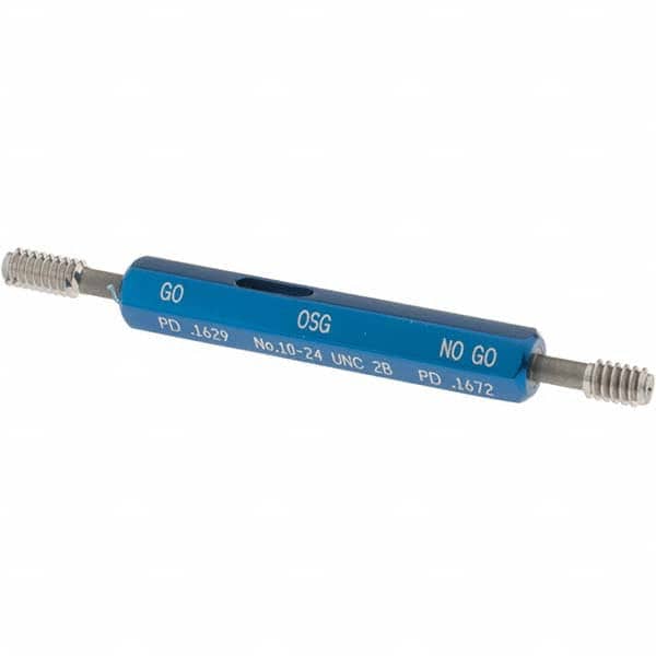 OSG 1500101300 Plug Thread Gage: #10-24 Thread, 2B Class, Double End, Go & No Go 